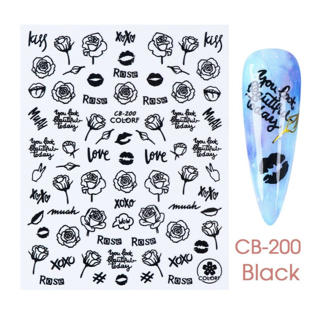 Abstract Nail Art Stickers valentine nail sticker